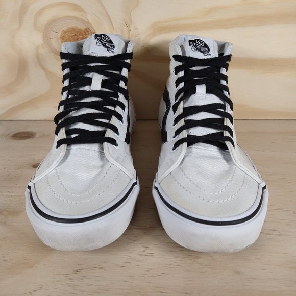 Vans - Off The Wall - SK-8 Hi - Cream/Black - Women''s - 11 - Picture 2 of 9